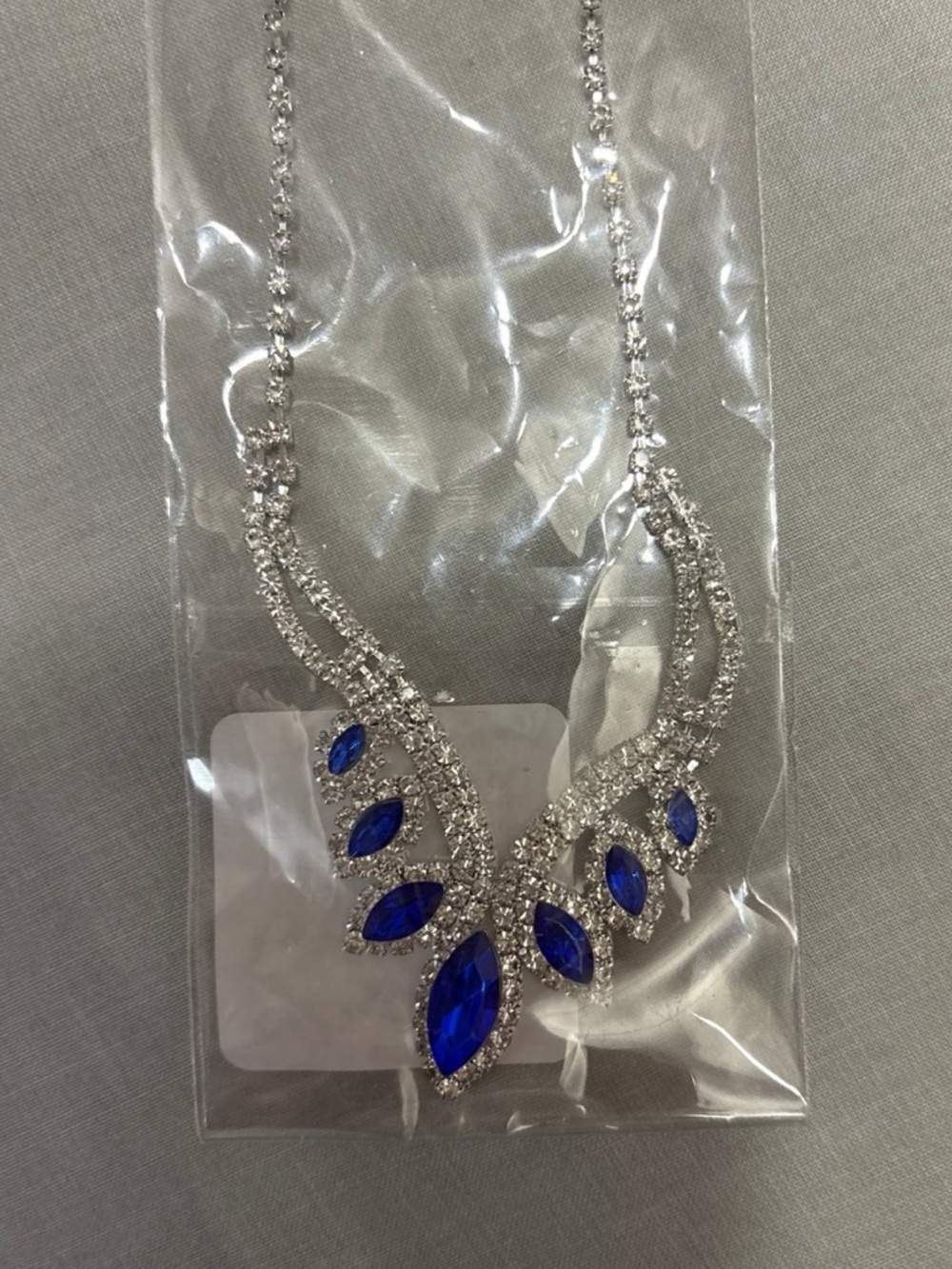 Windsor Royal Blue Gemstone Earrings and Necklace Set - Picture 3 of 8